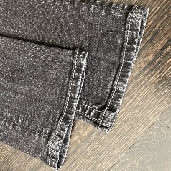 Miss Me Charcoal Black Embellished Flap Pocket Low Rise Skinny Jeans Size 27 - Picture 13 of 13